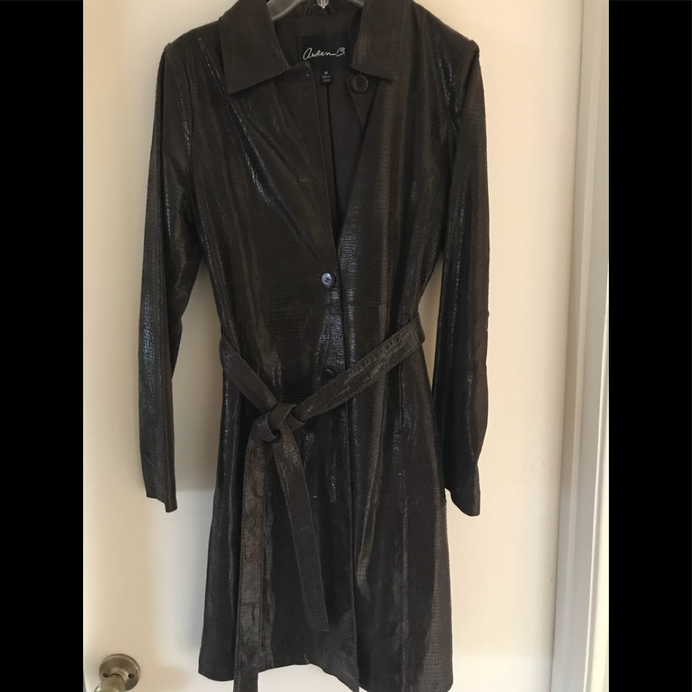 SOLD Arden B 2 pc Vintage leather  coat/pants